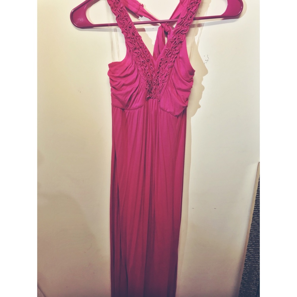 Body Central Maxi dress size small- pink halter